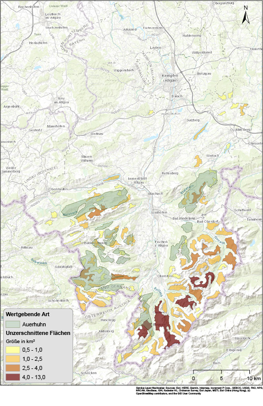 Bild zeigt eine Karte vom Oberallgäu